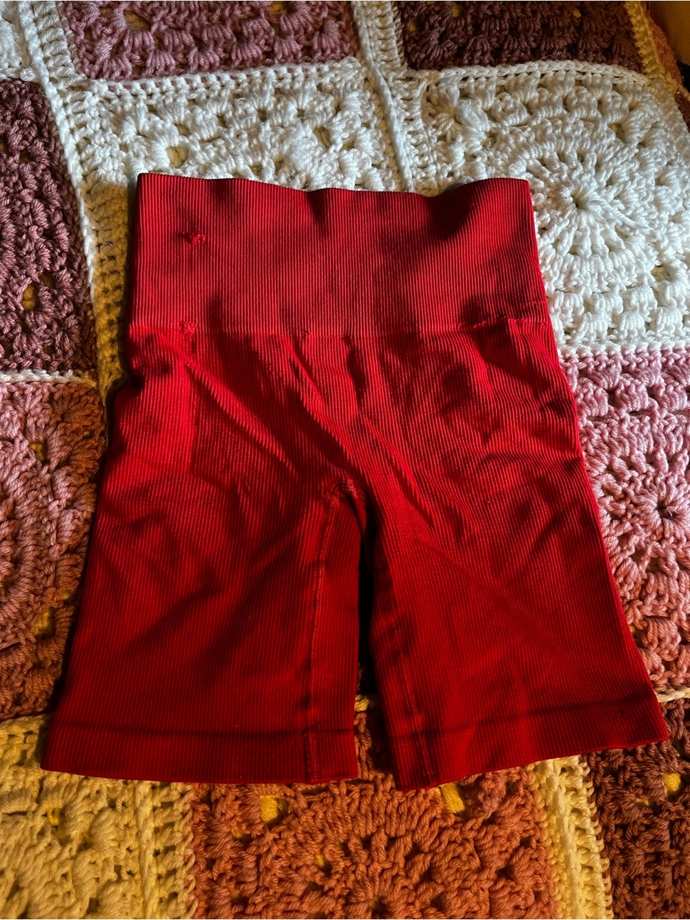 TNA Red Ribbed Workout Set - Picture 4 of 8